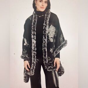 Blooming Fur Scarf/Wrap by Saachi